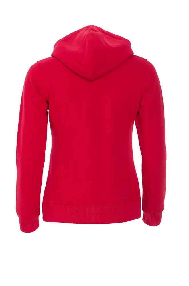 clique Classic Hoody Women – felpa con cappuccio donna rossa con tasca a 5/7