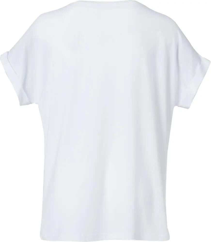 clique Camiseta mujer Katy viscosa suave, blanco, corte holgado 2/4