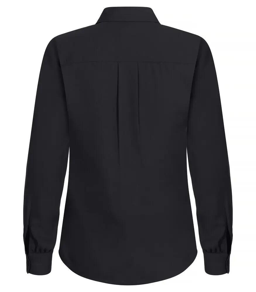 clique blusa Libby para mujer en poliéster negro – ligera y semitransparente 2/4