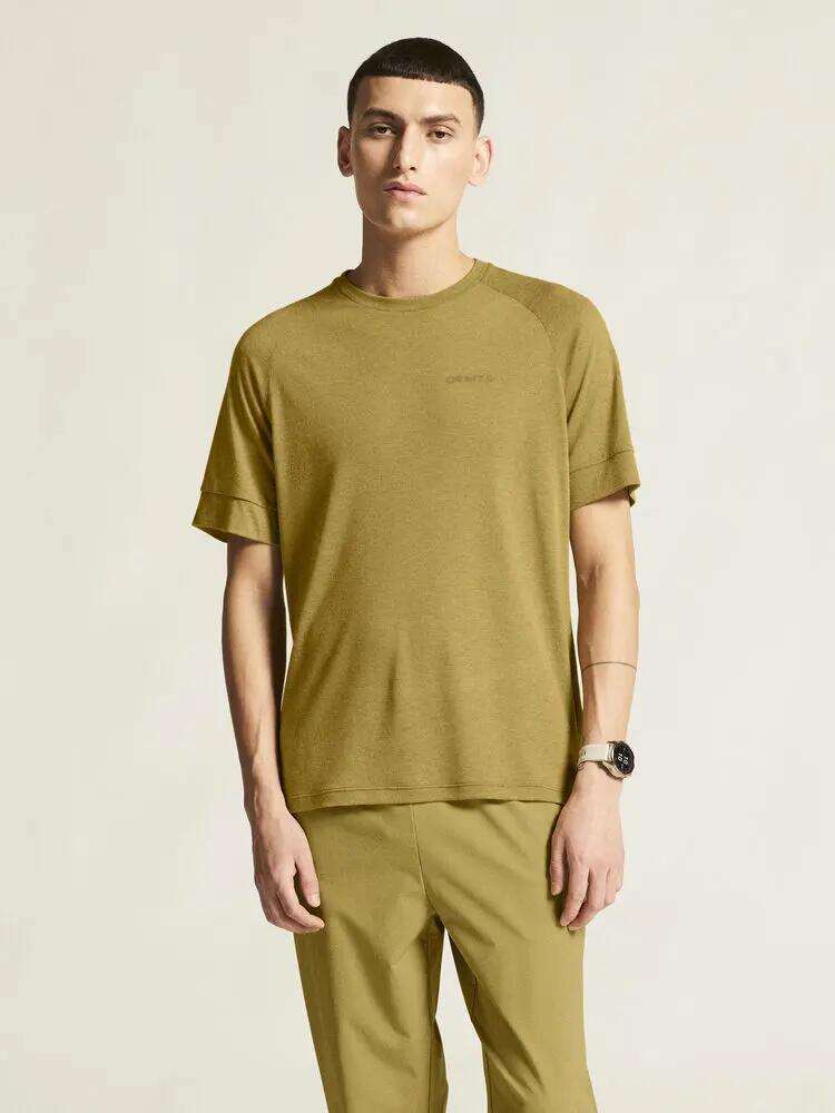 craft Wool SS Tee M t-shirt manga curta em jersey de poliéster reciclado e lã 4/7