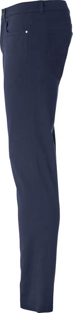 clique Pantalone 5-Pocket Stretch uomo - twill, dark navy 3/4