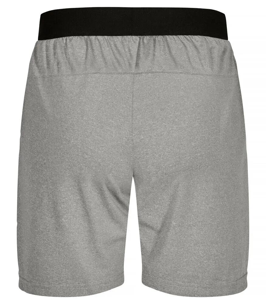 clique Basic Active Shorts en poliéster spun dyed - Grey Melange 2/4
