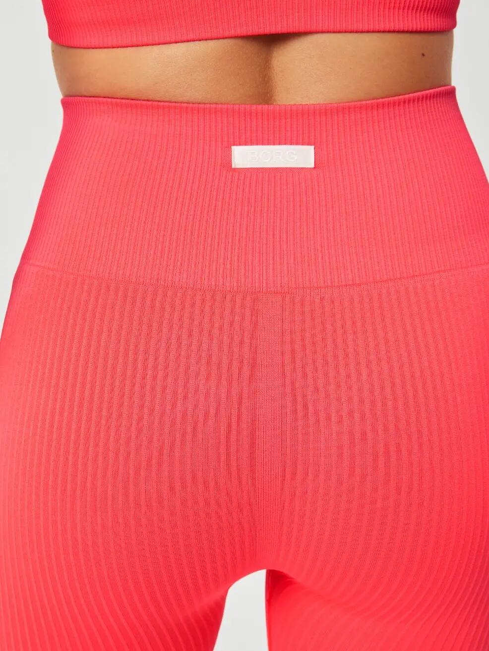 bjorn_borg STUDIO SEAMLESS RIB SHORTS — DIVA PINK femme 3/3
