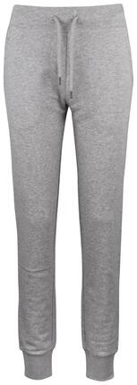 clique Premium OC Pants Women – Damen-Sweatpants aus Bio-Baumwolle grau meliert