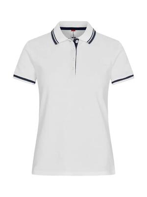 Clique polo astoria dames 100% katoen, wit