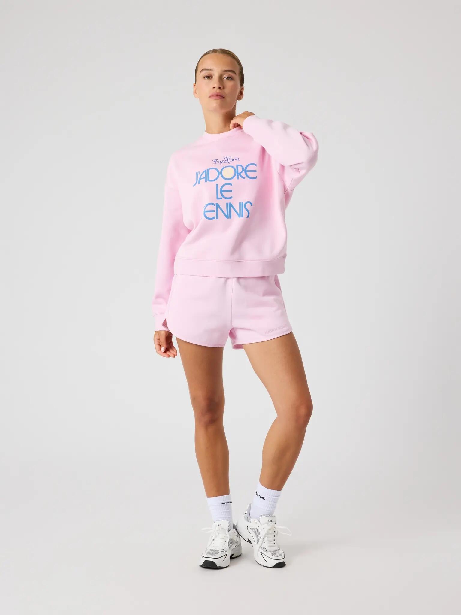 bjorn_borg BORG BOYFRIEND SWEATSHIRT van gerecycled polyester – PINK LADY 3/5