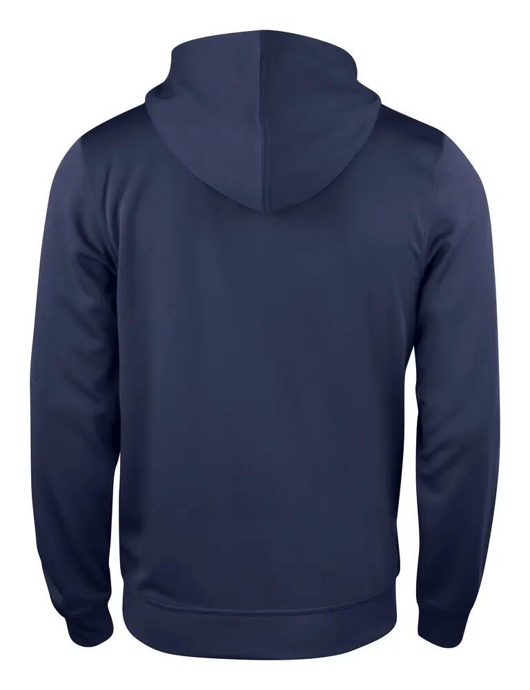 clique Casaco com capuz Basic Active Full Zip - 100% poliéster, dark navy 2/4