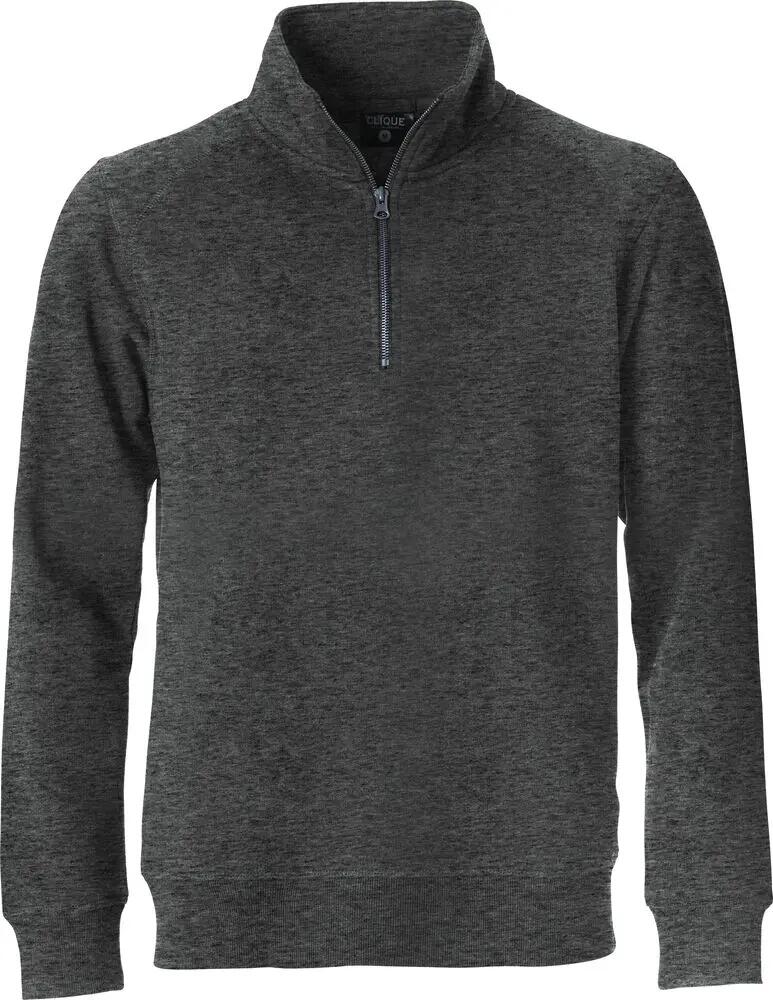 clique Classic Half Zip ½‑zip sweater unisex, anthracite melange 1/4