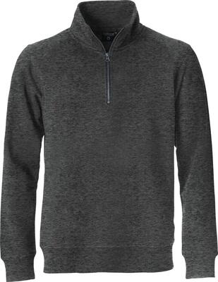 Clique classic half zip ½‑zip sweater unisex, anthracite melange