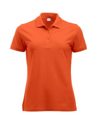 clique Polo Manhattan Women in poliammide-cotone blood orange