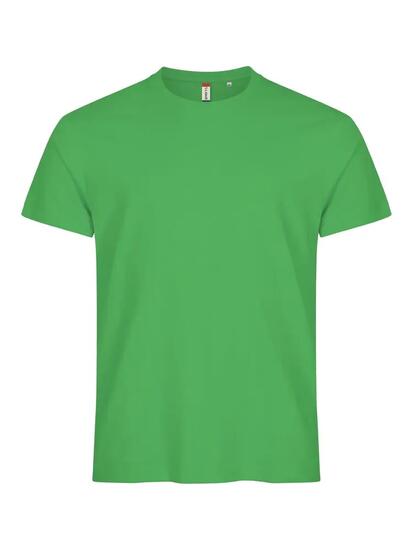 clique Basic-T Herren-T-Shirt Slim Fit aus Baumwolle, apple green