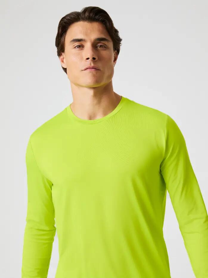bjorn_borg BORG LONG SLEEVE T-SHIRT - ACID LIME 5/5