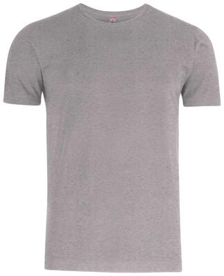 Clique premium fashion-t heren t-shirt 100% katoen grijs mélange