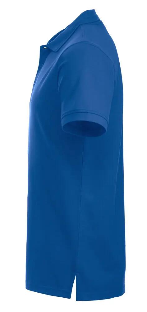 clique Polo Manhattan in misto cotone-poliestere – blu royal 3/4