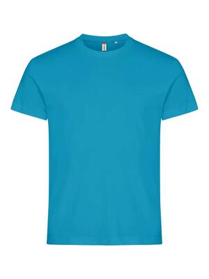 Clique basic-t heren t-shirt slim fit met 1x1 ribboord