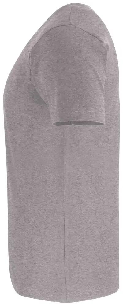 clique Premium Fashion-T heren T-shirt 100% katoen grijs mélange 3/4
