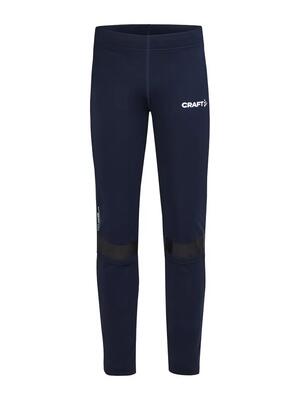 Craft adv nordic club wind tights jr - warme tights met winddichte voorkant –