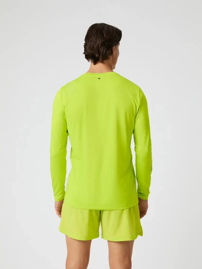 bjorn_borg BORG LONG SLEEVE T-SHIRT - ACID LIME 2/5