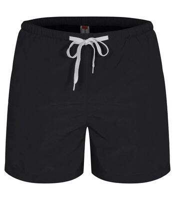Clique venice – unisex casual shorts van gerecycled polyamide – black