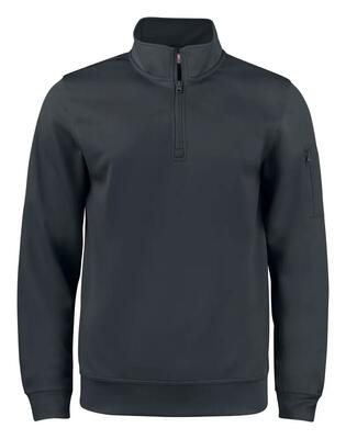 Clique basic active half zip unisex half-zip sweater – 100% polyester