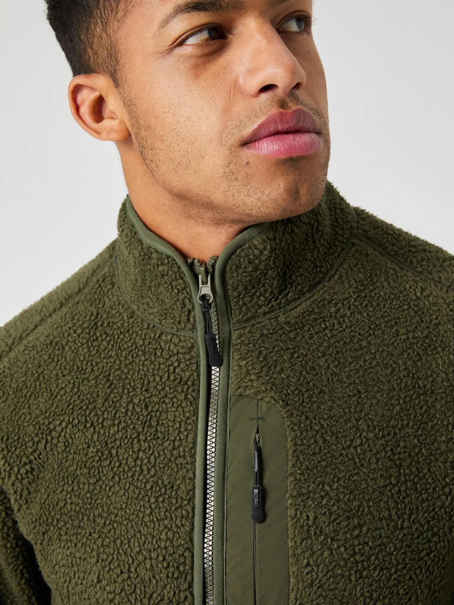 bjorn_borg CENTRE PILE JACKET in FOREST NIGHT voor heren 5/5