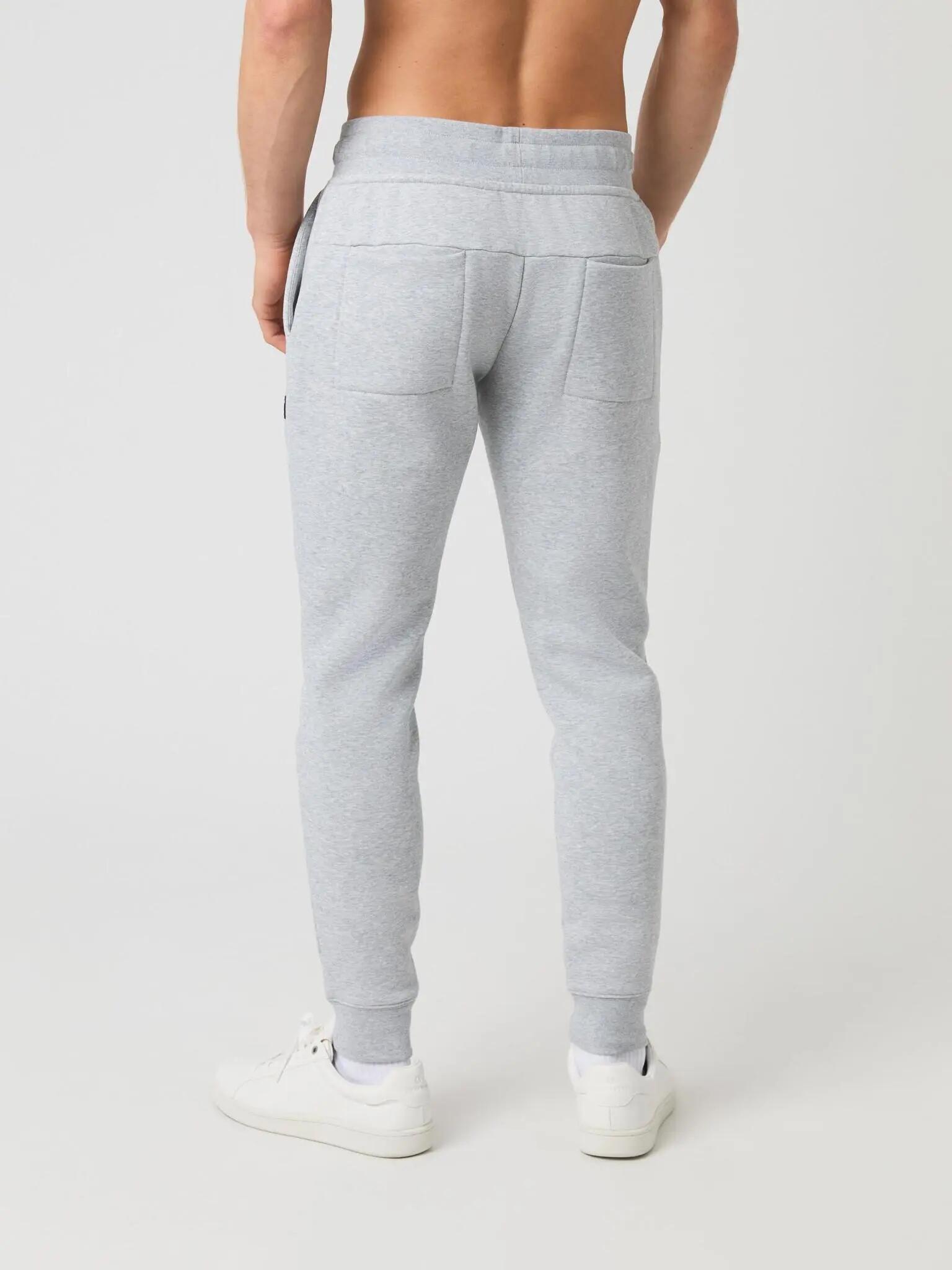 bjorn_borg CENTRE TAPERED SWEATPANTS – LIGHT GREY MELANGE 2/4