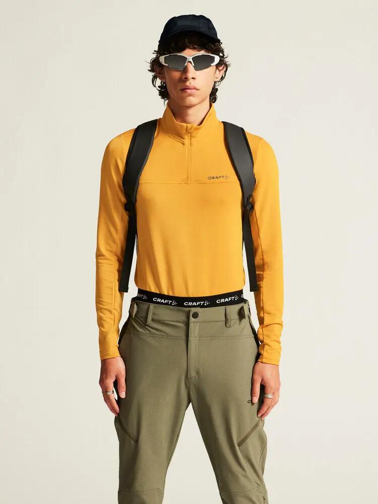 craft Gain Midlayer M – midlayer meio-zip em tecido suave 6/7