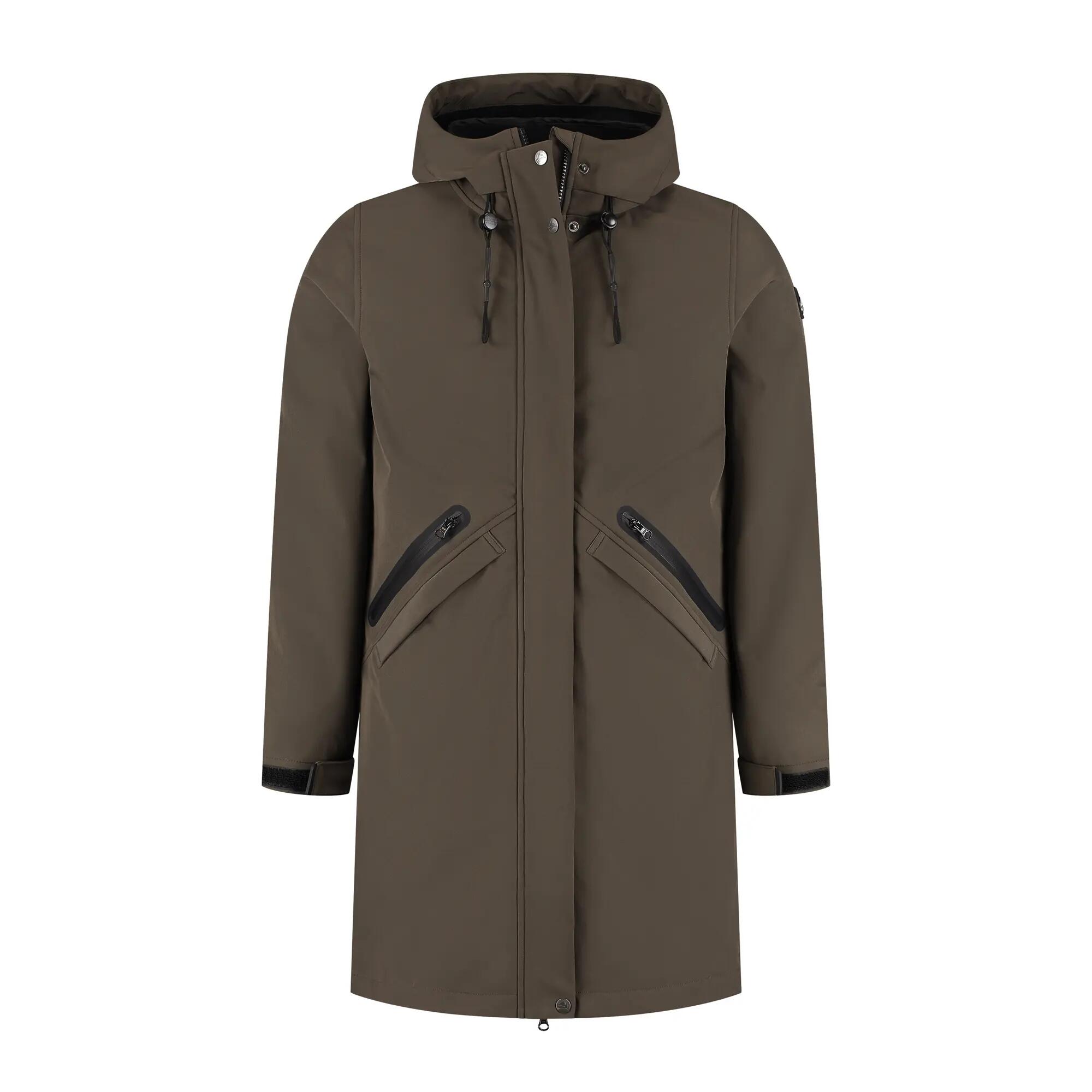 Nilda Femme - Veste softshell - Imperméable - Marron foncé 4/5