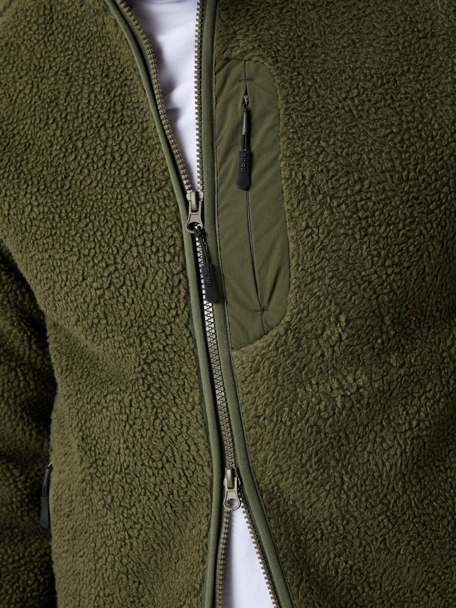 bjorn_borg CENTRE PILE JACKET in FOREST NIGHT voor heren 4/5