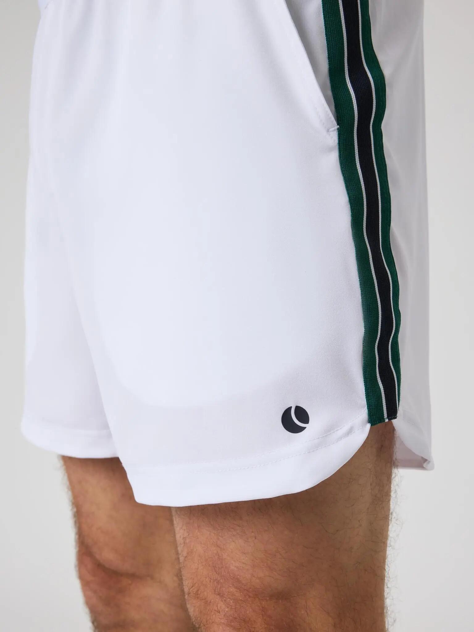 bjorn_borg ACE RETRO 6" SHORTS aus recyceltem Polyester – BRILLIANT WHITE 4/5