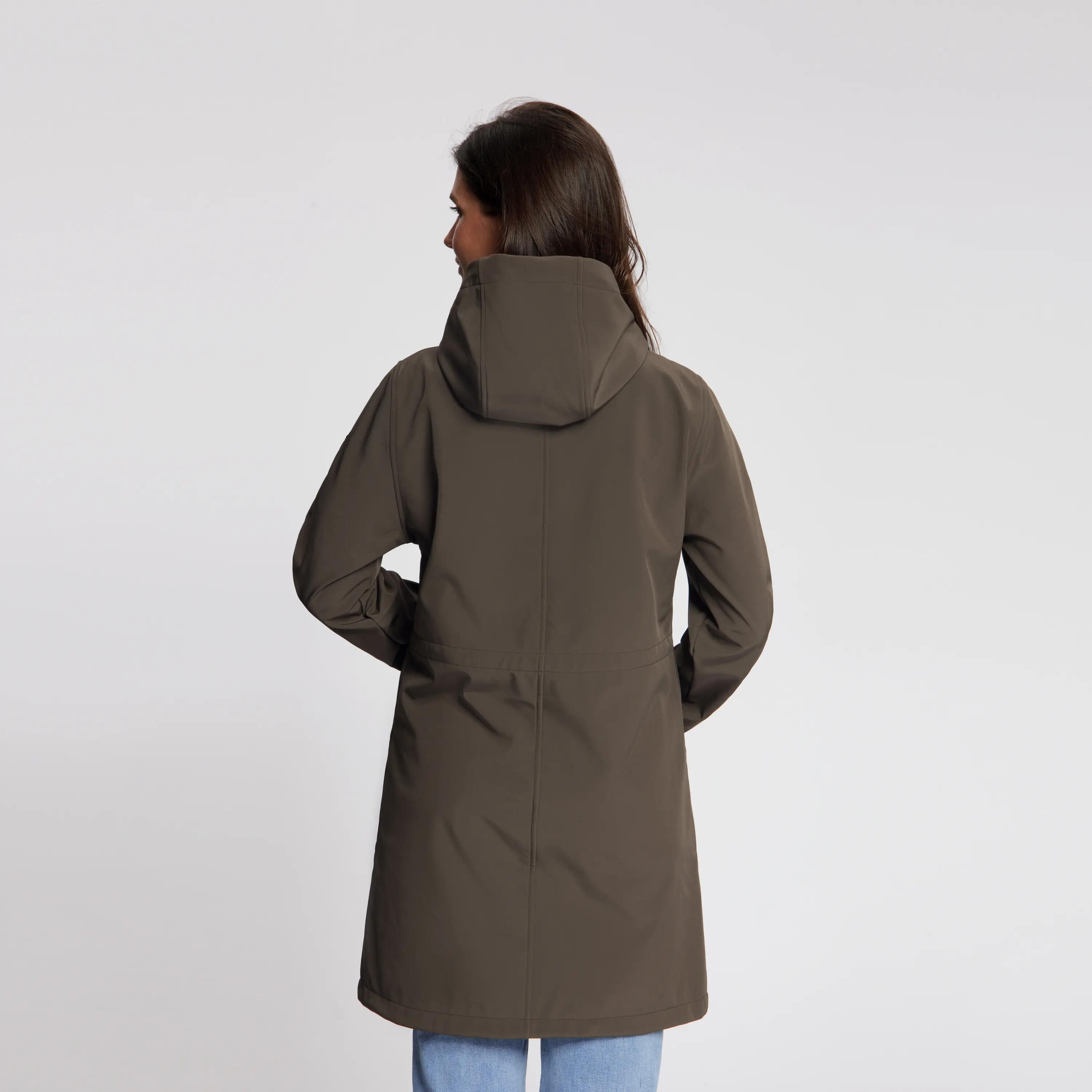Nilda Femme - Veste softshell - Imperméable - Marron foncé 3/5