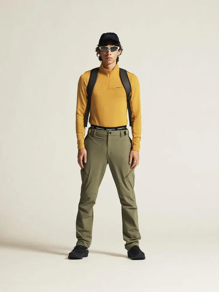craft Gain Midlayer M – midlayer meio-zip em tecido suave 2/7