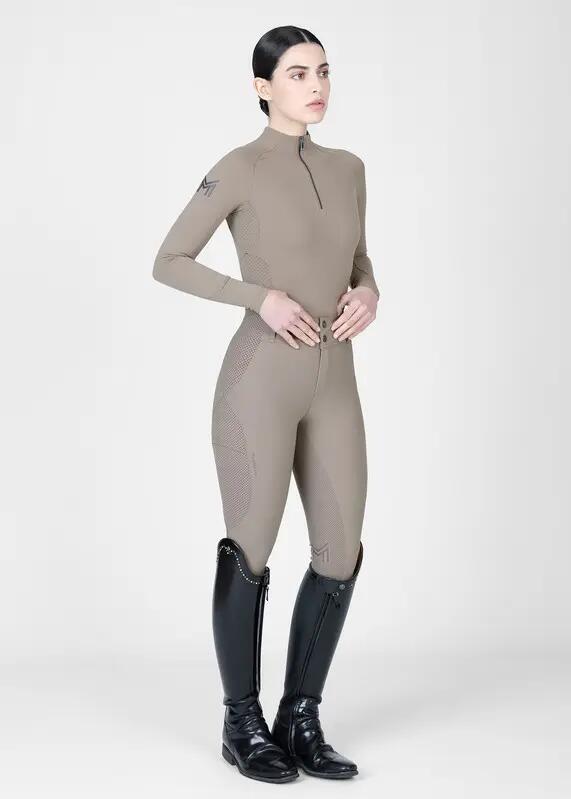 Pantalón Mujer Equitación Maximilian Aero Full Grip Topo 6/7