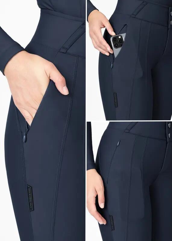 Pantalón Mujer Equitación Maximilian Vision Full Grip Atlántico 5/7