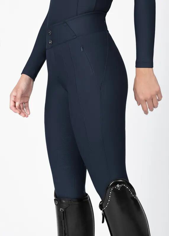 Pantalón Mujer Equitación Maximilian Vision Full Grip Atlántico 2/7