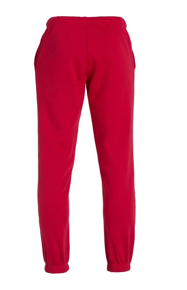 clique Basic Pants — pantaloni unisex in felpa rossa, taglia 3XL 2/4