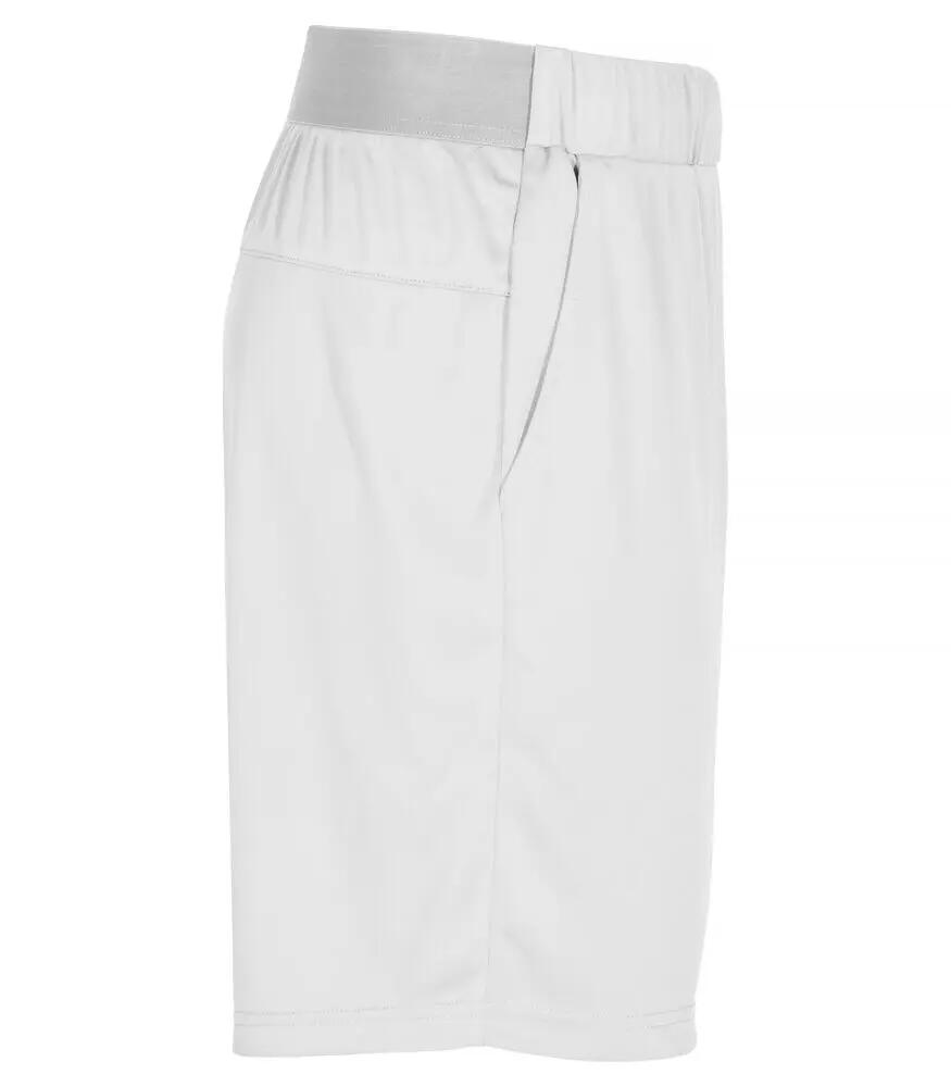 clique Basic Active Shorts in spun dyed poliestere – Bianco 4/4