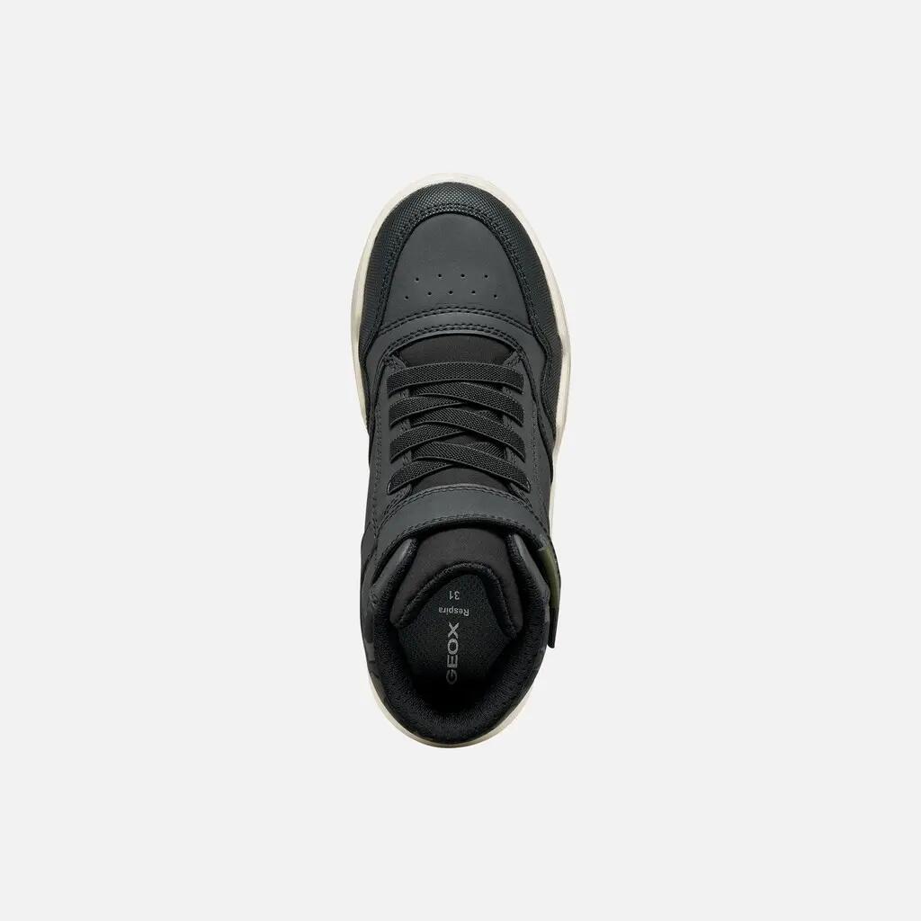 Baskets Garçon J PERTH BOY Noir/Camouflage 6/7