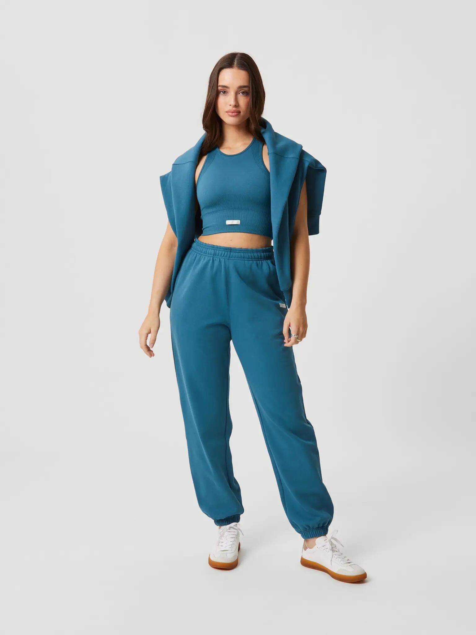 bjorn_borg STUDIO OVERSIZED PANTS — coupe oversize, Mallard Blue 3/5