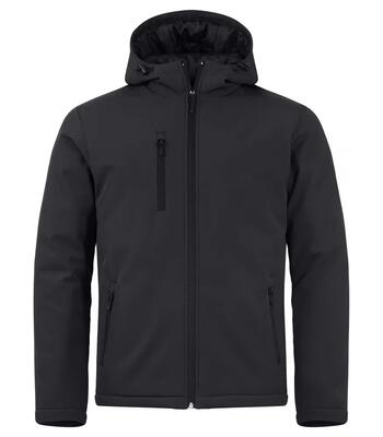 Clique gewatteerde softshell hoody – zwart, nette snit