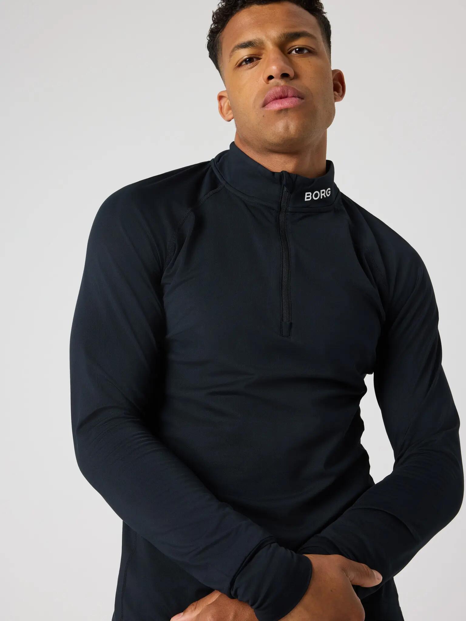 bjorn_borg BORG COURSE MIDLAYER HALF ZIP em poliéster reciclado 5/5