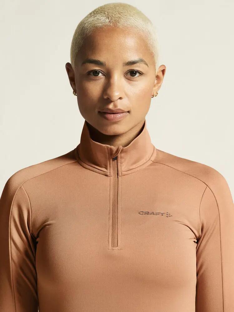 craft Gain Midlayer W – Midlayer meia-zip, tecido muito suave 3/7