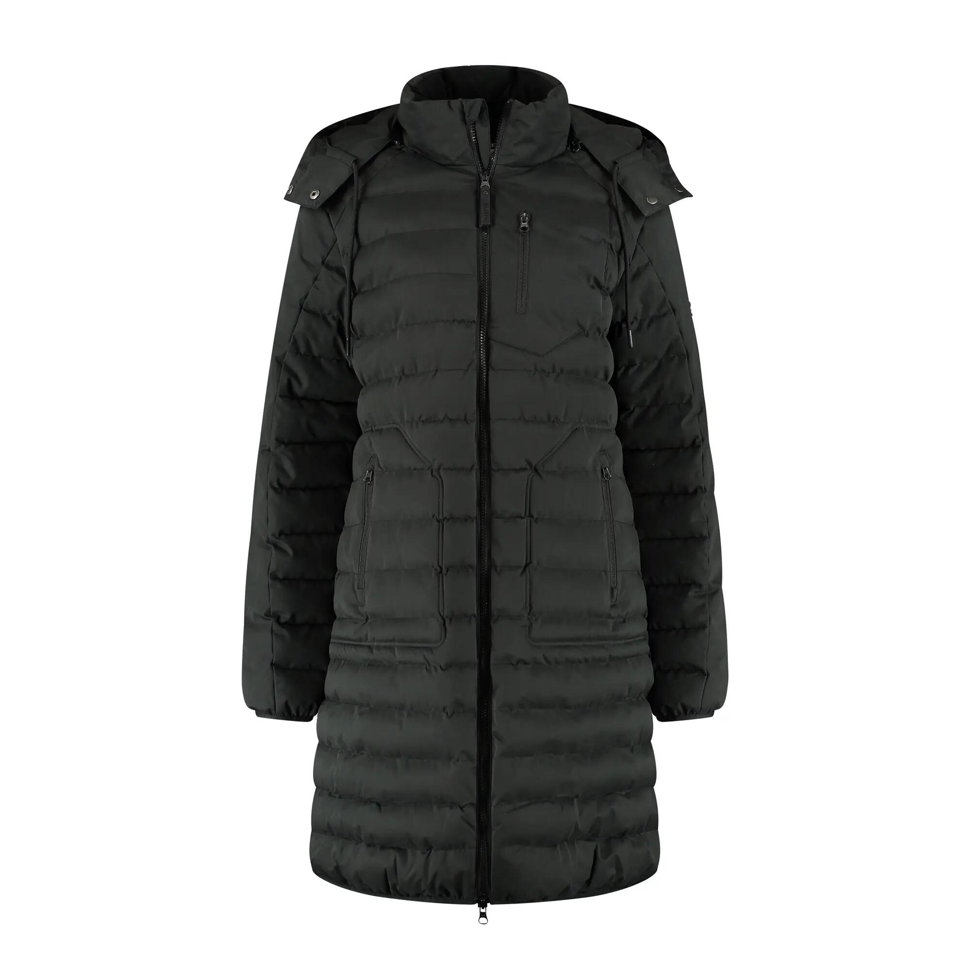Saga Dames - Puffer winterjas - Waterdicht - Zwart 4/5