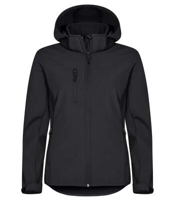 Clique classic softshell hoody women – 3-laags softshell van gerecycled