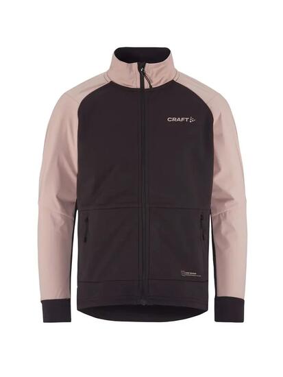 craft Core Warm Jacke Jr – Wind- und wasserdicht vorne – Dk Plum/Waft