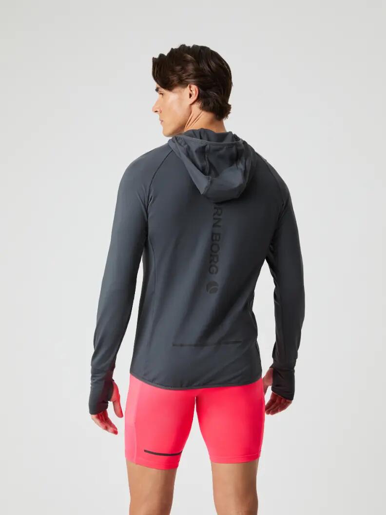 bjorn_borg BORG PERFORMANCE MID LAYER HOOD – Asphalt, homem 2/5