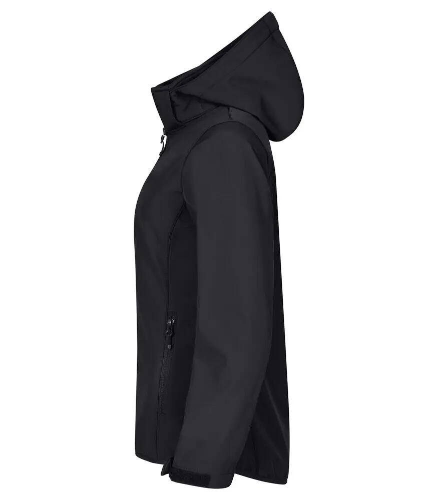 clique Classic Softshell Hoody Women – Softshell 3 camadas em poliéster 3/4