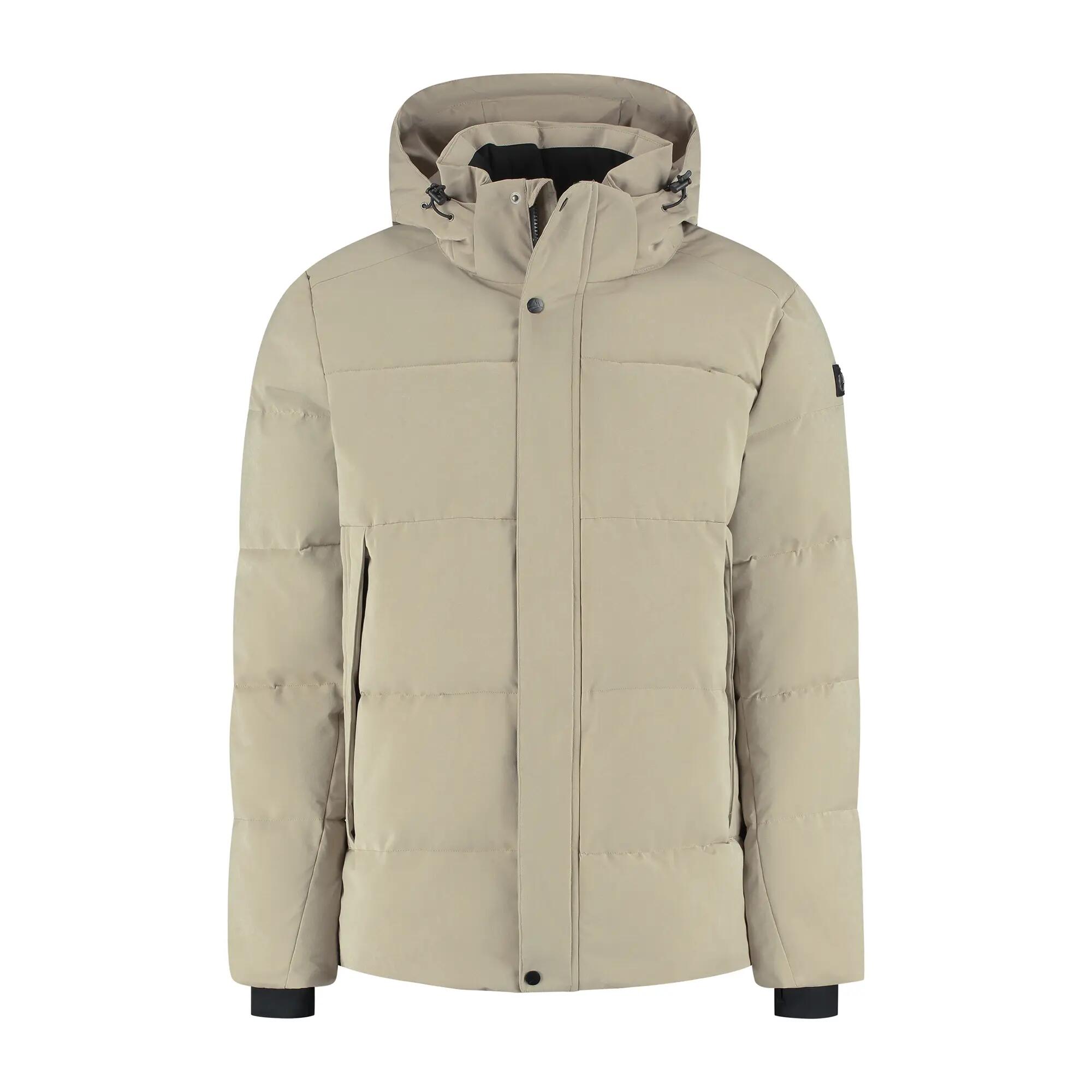 Asberg Heren - Puffer winterjas - Waterdicht - Lichtbruin 4/5