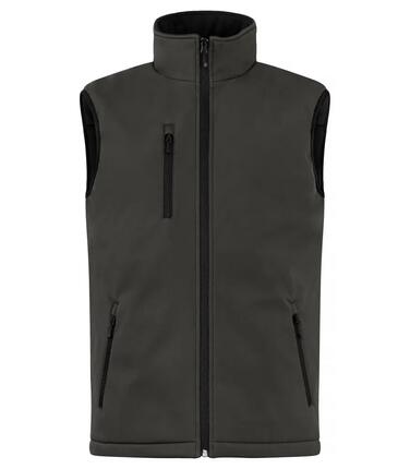 clique Padded Softshell Vest — Gewatteerde softshell-vest Dark Grey