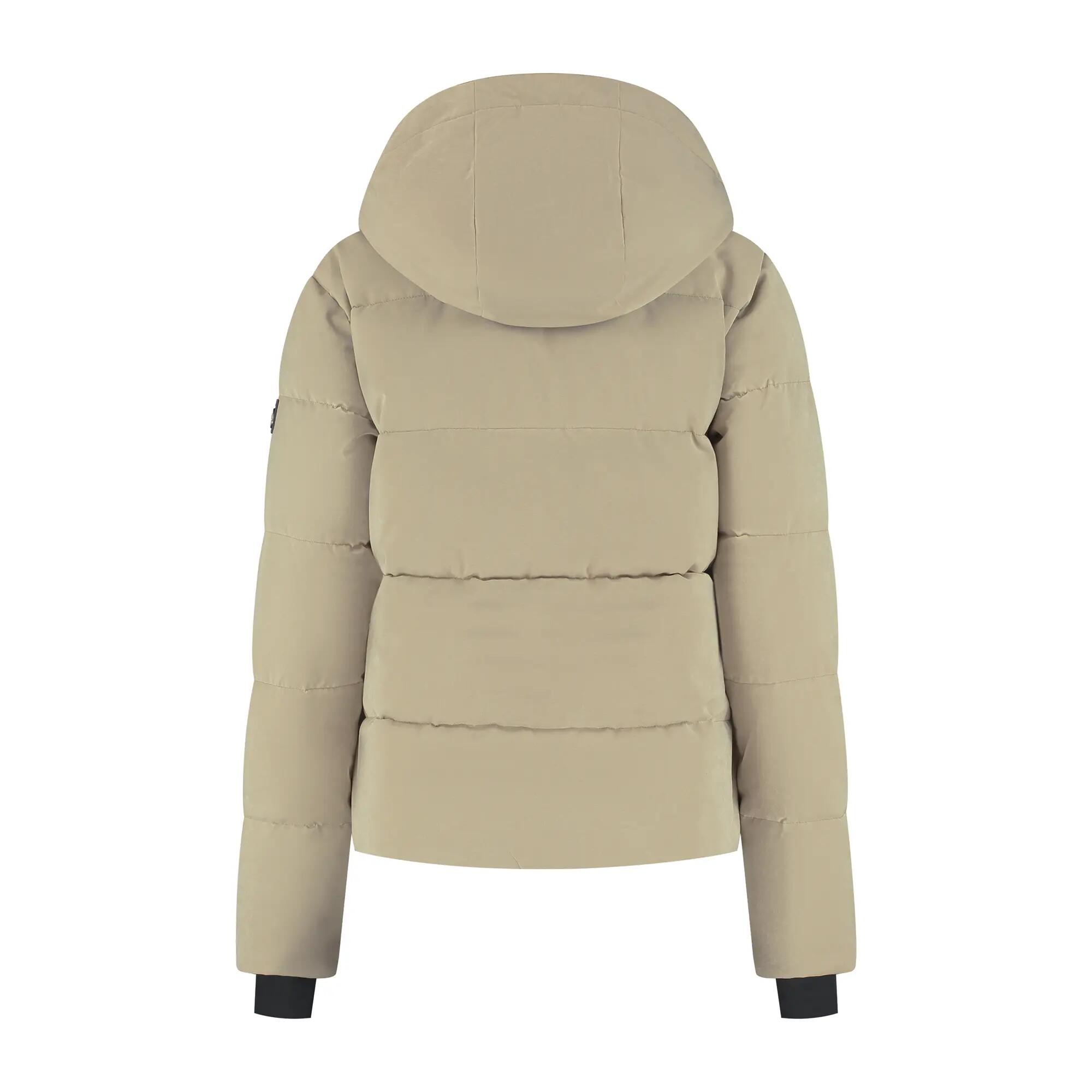 Agnes Dames - Puffer winterjas - Waterdicht - Lichtbruin 5/5